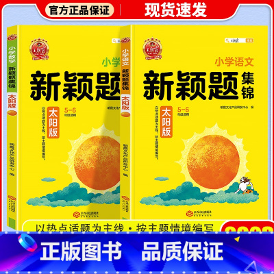 月亮版 数学 小学通用 [正版]2023新版 王朝霞新颖题集锦太阳月亮版知识大盘点语文数学四五六年级学习学霸阅读理解专项