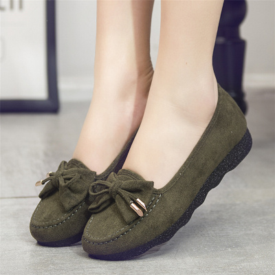 迈凯恩品牌春秋豆豆鞋女软底老北京布鞋单鞋时尚透气防滑舒适平底女鞋