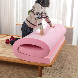 绵冠MIANGUAN折叠高密度记忆海绵床垫五星级酒店加厚榻榻米超柔软硬褥垫子-9颜色联系客服选择