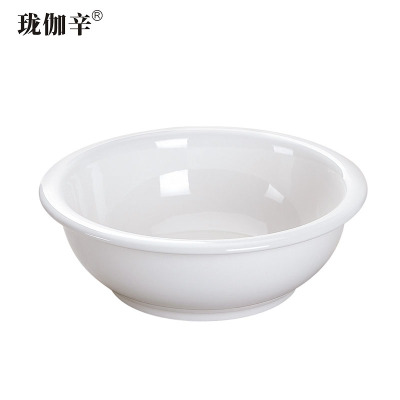 珑伽辛 白色陶瓷大汤碗 汤盆 10英寸/个