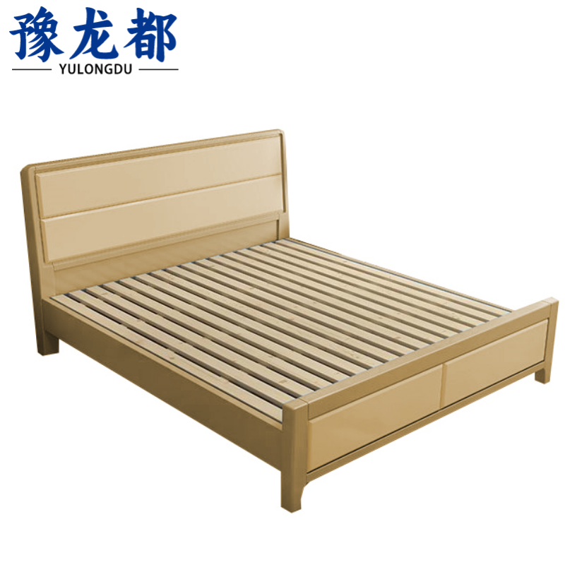 豫龙都 实木床 1.2m 张