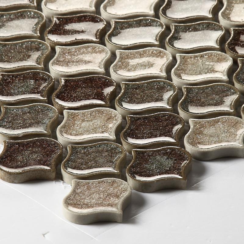 水滴陶瓷马赛克瓷砖凹面冰裂外墙客厅电视背景墙玄关厨卫书房窗台壹德