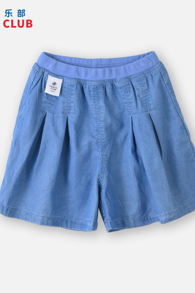 [1件3折]铅笔俱乐部童装2025夏装新款女童短裤儿童休闲裤子小童牛仔阔腿裤