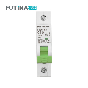 福田 小型断路器空开 家用空气开关小型断路器不带漏保 1P10A 单位:个