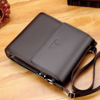 袋鼠单肩包男斜挎包男包商务斜背包跨包男士背包