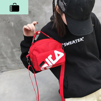 帆布小包包女2020新款潮韩版简约港风蹦迪包chic单肩斜挎小方包女NEW LAKE女手包