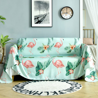美帮汇北欧火烈鸟沙发套罩巾沙发垫全盖布四季通用全包贵妃123组合