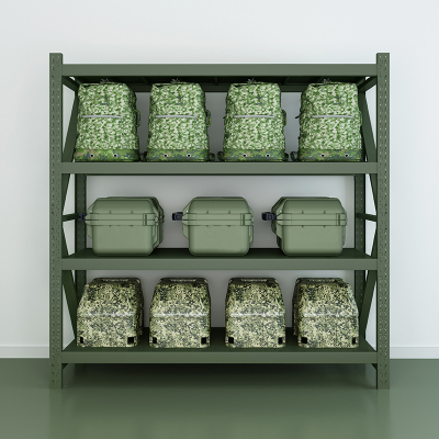 臻远 货架DJHJ04-SC 四层 冷轧钢 绿色