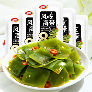 60包 风吃海带零食风味即食麻辣海带片宿舍追剧开袋即食休闲小吃零食小吃海带菜卤味独立小包装办公室休闲零食旗舰店