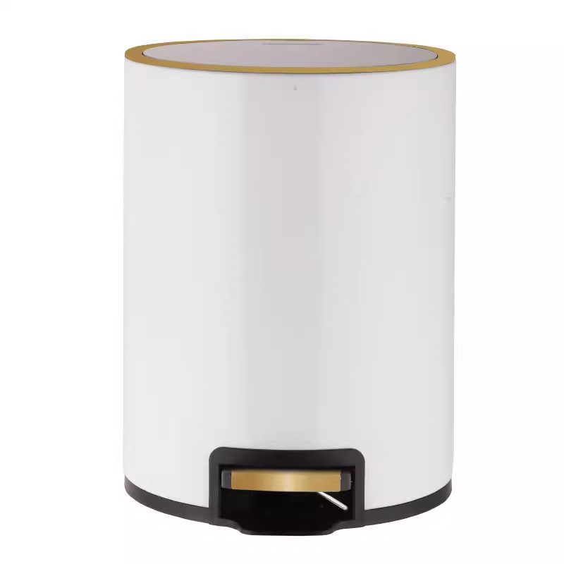 中屹得 办公室轻奢脚踩式垃圾桶 个