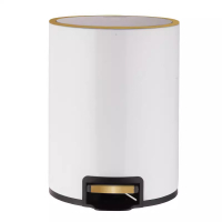 中屹得 办公室轻奢脚踩式垃圾桶 个