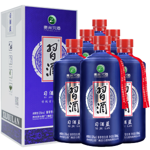 贵州习酒习酒蓝53度500ml*6瓶整箱装酱香型白酒 商务宴请送礼