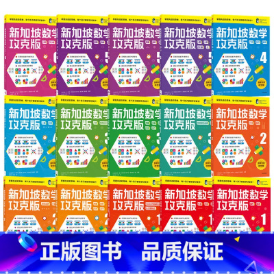 新加坡数学攻克版15册 [正版]7-8岁新加坡数学攻克版123456年级 陈宇文等著 提升孩子计算应用逻辑推理空间想象
