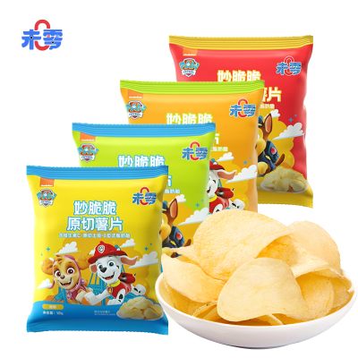 未零汪汪队立大功原味土豆片126克无糖袋装零食低卡健康小吃国产