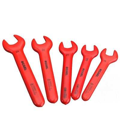 卡尔 浸塑绝缘开口扳手