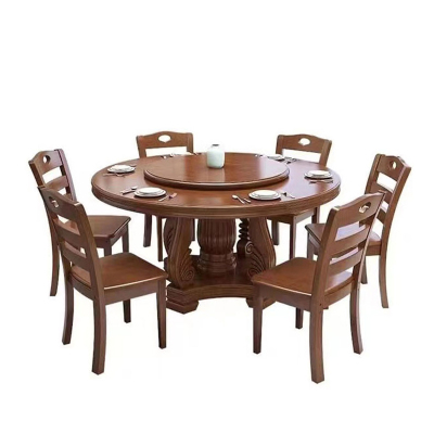 历途科技 圆形餐桌含10把椅子直径1.6m 高0.75m