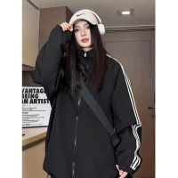 年满天星两面穿情侣夹克外套女春秋季时尚休闲百搭防风冲锋衣