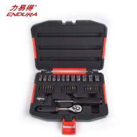 力易得 33件6.3mm系列套筒组套维修工具套装手动工具组套E1214