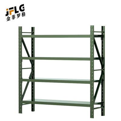 苏宁 金菲罗格 办公家具 军绿色钢制重型器材仓储货架 W2000*D600*H2000承重500KG