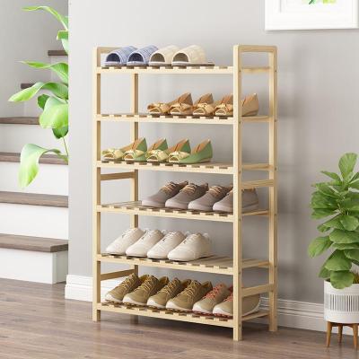 森美人鞋架实木多层简易家用经济型鞋柜现代简约组装防尘省空间置物架子