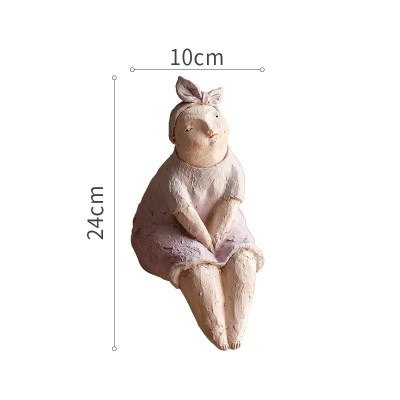 家柏饰(CORATED)花房姑娘树脂人物摆件闺蜜生日桌面装饰创意油画质感 糖页