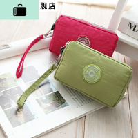 三层拉链零钱包女 手包手抓包手拿包斜挎手机包布艺小钱包包夏天NEW LAKE女手包