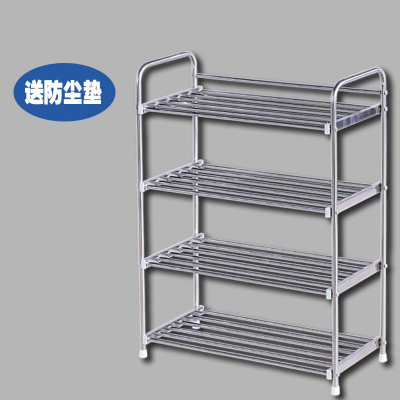 鞋架不锈钢 4层多层加厚ciaa防尘简易家用客厅宿舍迷你经济型