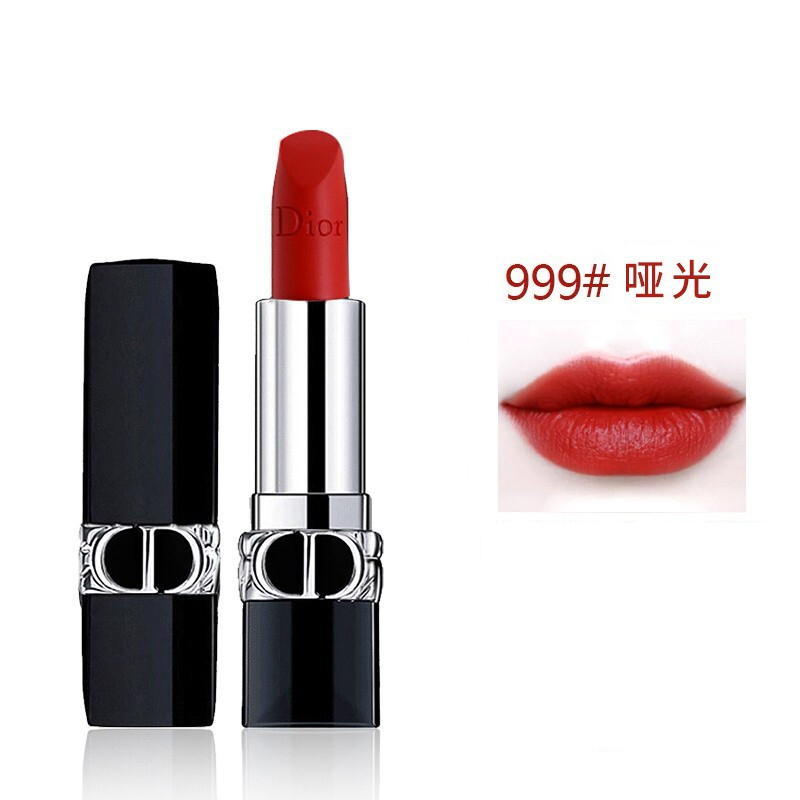 迪奥dior口红全新烈艳蓝金唇膏女哑光999#3.