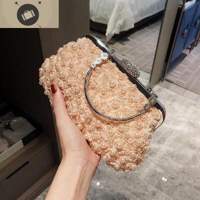 花朵手拿包新款2019晚宴包宴会手包新娘伴娘包单肩斜跨小包包女包艾狄伊娃女手包