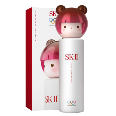 日本SK-ll春日娃娃神仙水230ml精华液细嫩弹润东京奥运会官方指定精华粉色款