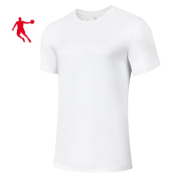 乔丹 针织短袖T恤衫 短袖T恤衫 夏季新款针织短袖T恤衫男款短袖T恤KHS23221355 乔丹白 M-3XL(件)