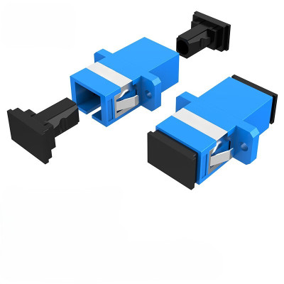 创德 光纤耦合器 对接头法兰盘适配器光纤延长 单模多模跳线兼容延长连接器 SC-SC