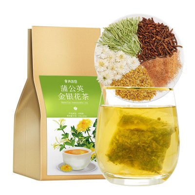 青源堂蒲公英整根金银花玉米须菊花茶桂花胎菊90克*2