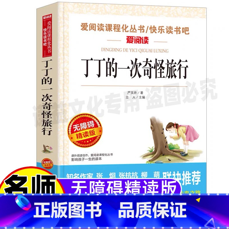 [正版]丁丁的一次奇怪旅行严文井童话选小学生青少年三四五六年级课外书彩图美绘插画天地出版立人编名师导读带批注无障碍阅读