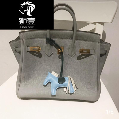 狮壹（Lionone）经典款铂金包牛皮真皮荔枝纹明星同款手提单肩女包新娘包
