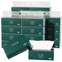 织梦 可湿水抽取式纸面巾5层52抽每包原生木浆抽纸实惠装餐巾纸家庭装纸抽卫生纸家用母婴可用 8包提装*3提(共24包)