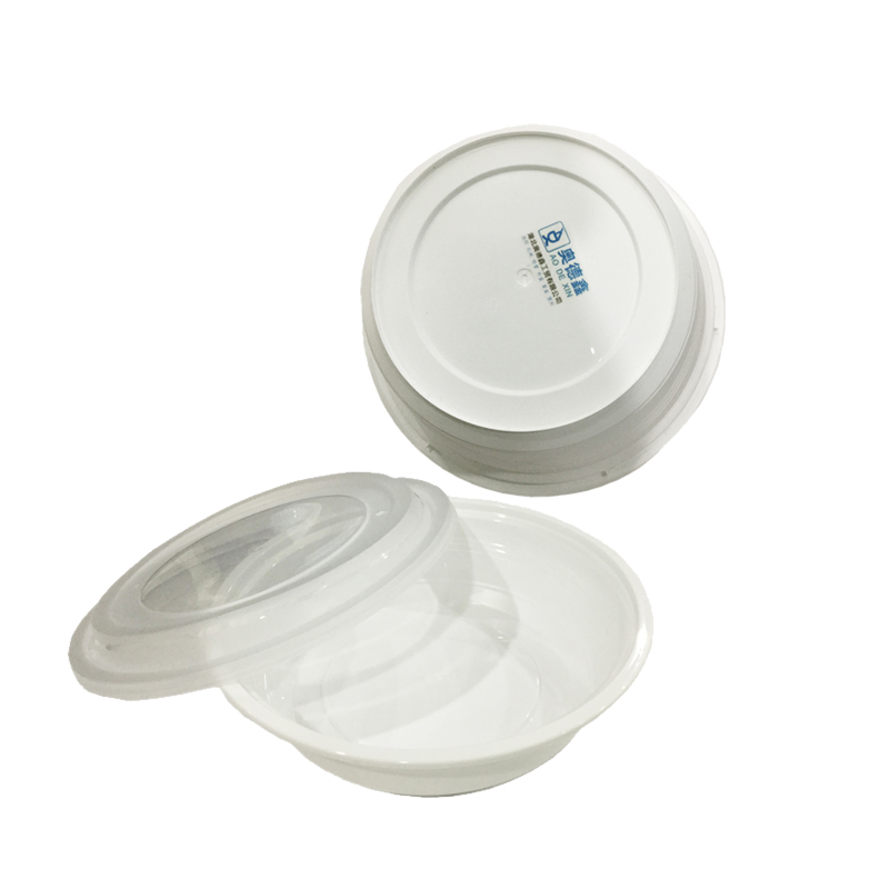 奥德鑫一次性PP餐盒 688ml白色圆形 整箱