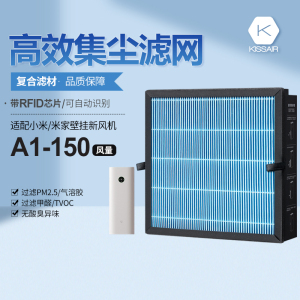适配小米米家新风机a1滤芯150空气净化器新风系统复合高效过滤网