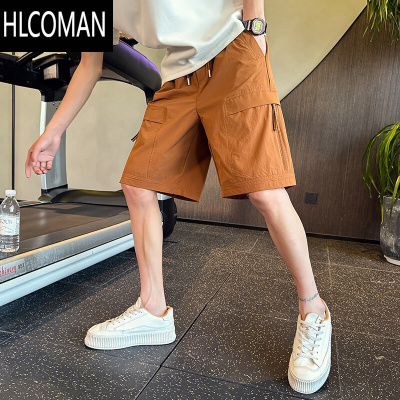 HLCOMAN夏季薄款短裤男2025新款宽松户外运动速干透气休闲裤男士五分裤子