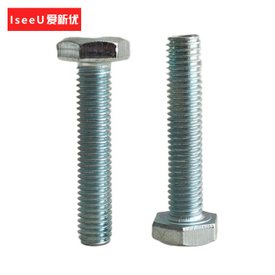 爱新优 镀锌六角螺栓 M16*40 个