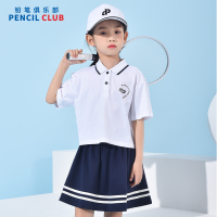 [1件3折]铅笔俱乐部童装2025夏装新款女童短袖儿童翻领Polo衫中大童上衣