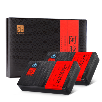 东阿阿胶官方旗舰店-东阿阿胶DEEJ阿胶块片240g*2（480g）熬胶阿胶糕送礼佳品医药保健