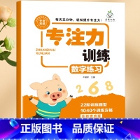 专注力训练(数字) [正版]小学生专注力训练6岁以上 6-7-8-9-10岁 一年级二提高提升孩子的注意力儿童书籍 视觉