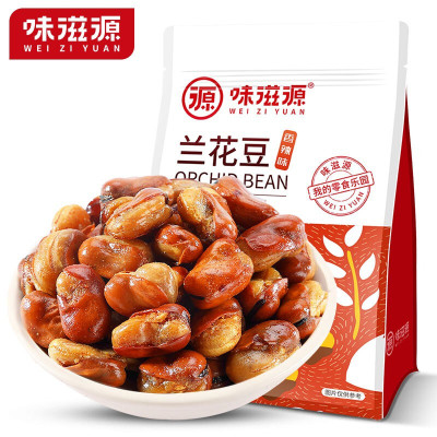 味滋源兰花豆500g袋坚果特产炒货蚕豆休闲食品零食休闲办公零食品香辣味500g