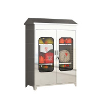 东升顺304不锈钢应急物资柜消防救援器材箱防护用品柜室外消防柜带雨棚1250*900*400(加厚304材质)不含器材