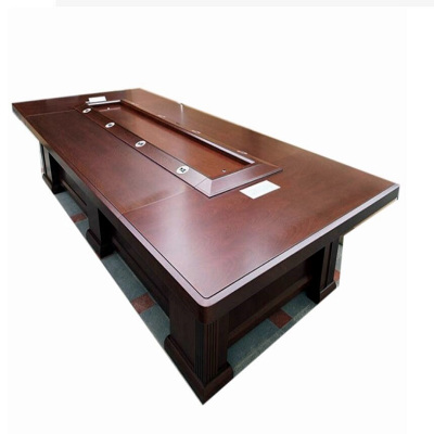 心业实木多层板油漆饰面全包会议桌XY-DCBZ01适合12平米以上会议室 此产品单件不出售批量请联系客服