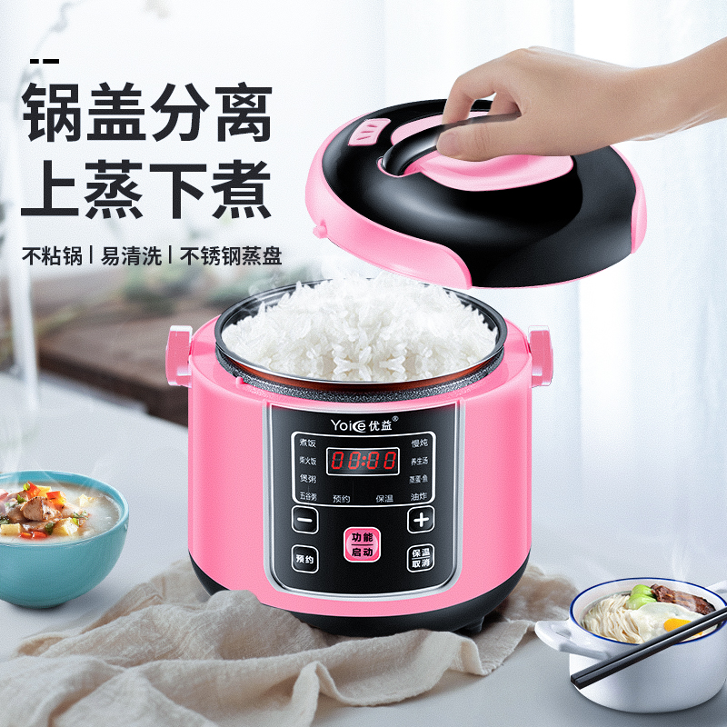 纳丽雅(naliya)迷你智能蒸米饭锅1全自动2多功能家用3宿舍小型单人2升