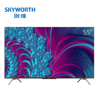 创维（SKYWORTH）55H8S55英寸4K超高清AI声控防蓝光全面屏电视2+32GB+AIoT+JBL音响系统