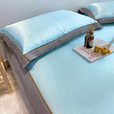 家柏饰(CORATED)冰丝席凉席1.8m床夏季席子三件套1.5米可水洗折叠2.0米空调软席子