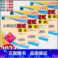 语文+数学(人教版) +英语+科学 共4本 六年级上 [正版]2023新版孟建平小学单元测试六年级上册语文数学英语科学人